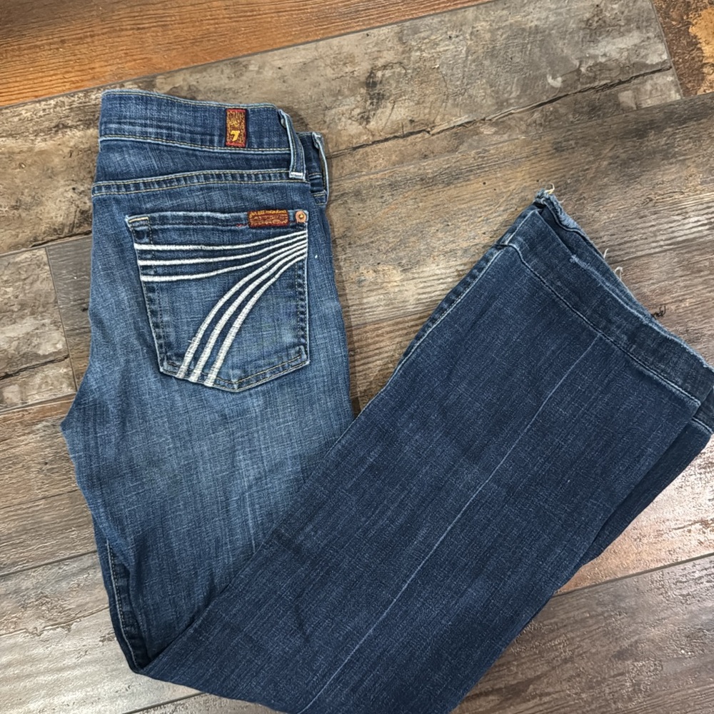 7 For All Mankind Boot Cut Jeans in Indigo